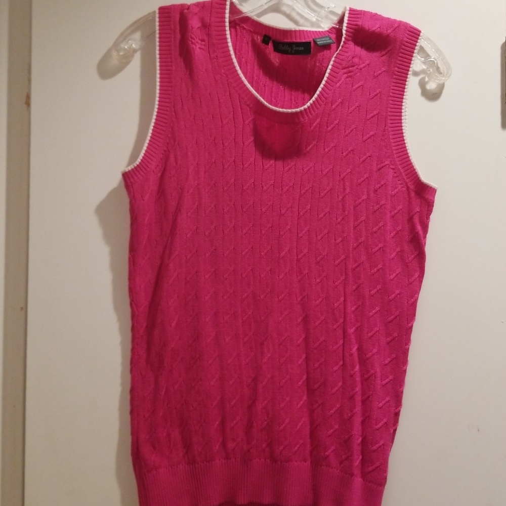 Pink Sleeveless Sweater